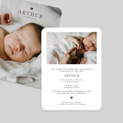 Faire-part Naissance Fille | Faire-part Naissance Garçon^Planet cards Minimaliste et Coeur