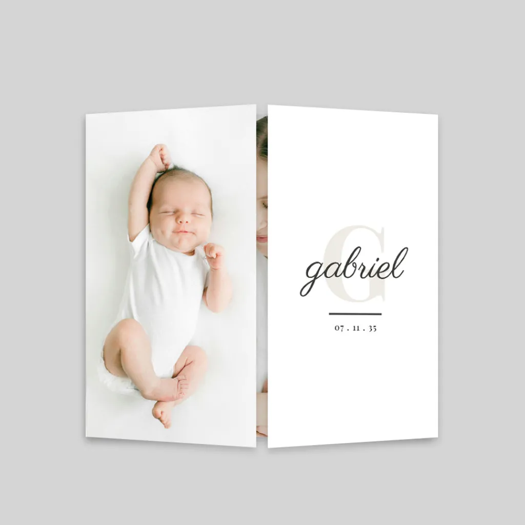 Faire-part Naissance Fille | Faire-part Naissance Garçon^Planet cards Minimaliste et Jolie Typo
