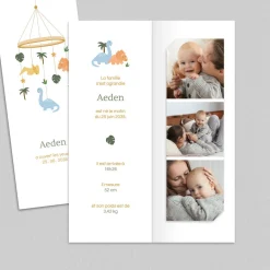 Faire-part Naissance Animaux | Faire-part Naissance Marque-page^Planet cards Mobile Dinosaure