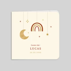 Faire-part Naissance Fille | Faire-part Naissance Garçon^Planet cards Mobile Lune