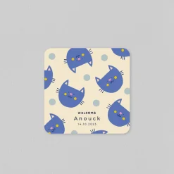 Faire-part Naissance Animaux | Créations En Collaboration^Planet cards Mon Bébé Chat