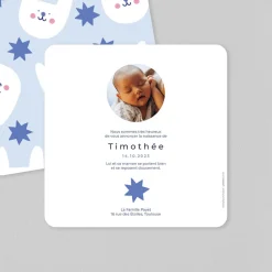 Faire-part Naissance Animaux | Créations En Collaboration^Planet cards Mon Bébé Lapin
