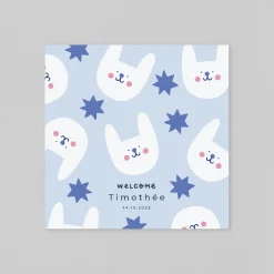 Faire-part Naissance Animaux | Créations En Collaboration^Planet cards Mon Bébé Lapin