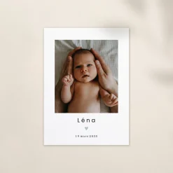Faire-part Naissance Fille^Planet cards Mon petit Coeur