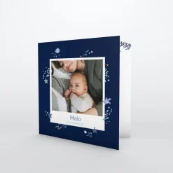 Faire-part Naissance Animaux | Créations En Collaboration^Planet cards Mon Petit Poisson Bleu