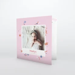 Faire-part Naissance Animaux | Créations En Collaboration^Planet cards Mon Petit Poisson Rose
