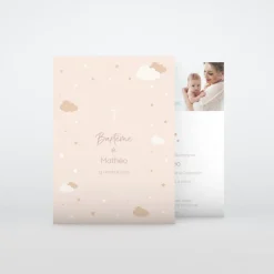 Faire-part Baptême Civil^Planet cards Mon Univers Tout Doux