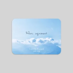 Carte Remerciement Décès^Planet cards Montagne