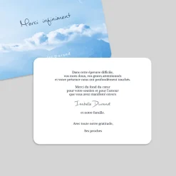 Carte Remerciement Décès^Planet cards Montagne