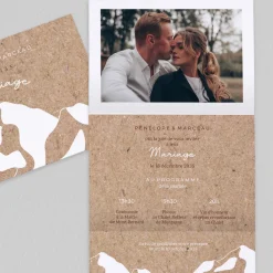 Faire-part Mariage Original^Planet cards Montagne Enneigée