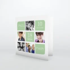 Carte Invitation Anniversaire Adulte Moderne^Planet cards Mosaïque de photos d'Anniversaire