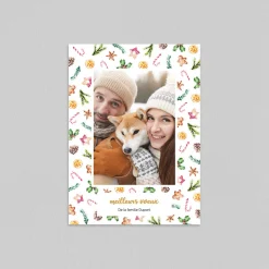 Carte De Vœux Famille^Planet cards Motif de Fin d'Année