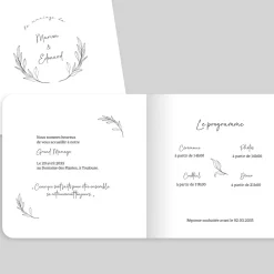 Faire-part Mariage Champêtre | Gamme Complète^Planet cards Motif Tampon