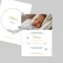 Faire-part Naissance Animaux | Créations En Collaboration^Planet cards Mésange et Couronne Dorée