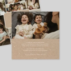 Carte De Vœux Famille | Carte De Vœux Photo^Planet cards Multi Photo Kraft