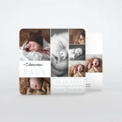 Faire-part Naissance Garçon^Planet cards Multiphoto et Cadre