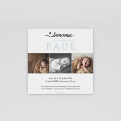 Faire-part Naissance Garçon^Planet cards Multiphoto et Cadre