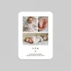 Faire-part Naissance Magnet | Faire-part Naissance Fille^Planet cards Multi-Photo et Joli Coeur magnétique