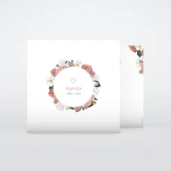 Carte Remerciement Décès^Planet cards Musulman Couronne de Fleurs