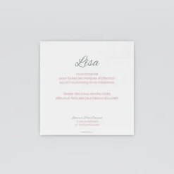 Carte Remerciement Naissance Classique^Planet cards Naissance Magnifique