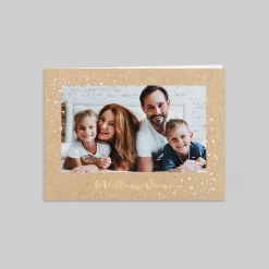 Carte De Vœux Famille^Planet cards Neige et Kraft