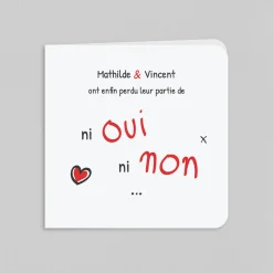 Faire-part Mariage Original^Planet cards Ni oui ni non