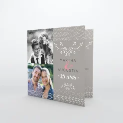 Carte Invitation Noces D'argent | Carte Invitation Noces D'argent^Planet cards Noces d'Argent