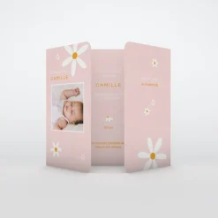 Faire-part Naissance Fille^Planet cards Notre Belle Fleur
