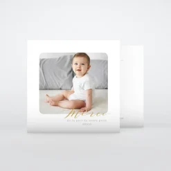 Carte Remerciement Naissance Classique^Planet cards Notre Douceur