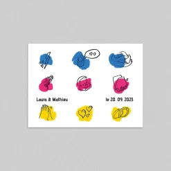 Créations En Collaboration | Faire-part Mariage Original^Planet cards Notre Histoire