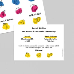 Créations En Collaboration | Faire-part Mariage Original^Planet cards Notre Histoire