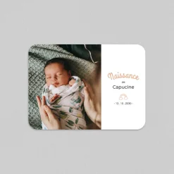 Faire-part Naissance Magnet | Faire-part Naissance Fille^Planet cards Notre Petit Arc En Ciel