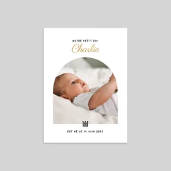 Faire-part Naissance Garçon^Planet cards Notre petit roi