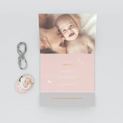 Faire-part Naissance Fille^Planet cards Notre Petite Fleur