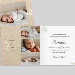Faire-part Naissance Fille^Planet cards Notre Plus Bel Hiver