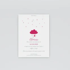 Carte Invitation Anniversaire Enfant Fille^Planet cards Nuage D'or