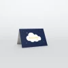 Marque-place Baptême^Planet cards Nuage et étoiles