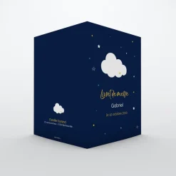 Livret De Baptême^Planet cards Nuage et étoiles