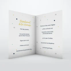 Livret De Baptême^Planet cards Nuage et étoiles