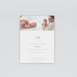 Faire-part Baptême Civil^Planet cards Nuages