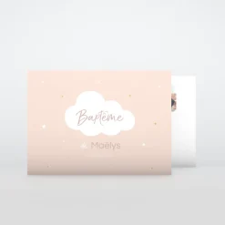 Faire-part Baptême Civil^Planet cards Nuit Etoilée