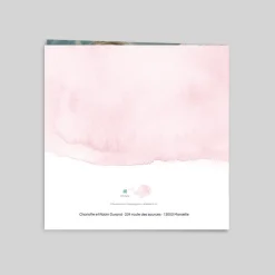 Faire-part Naissance Animaux | Créations En Collaboration^Planet cards Océan et Aquarelle Rose