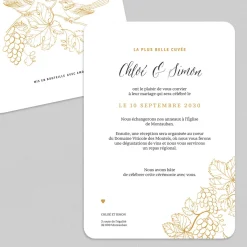 Faire-part Mariage Champêtre^Planet cards Oiseaux et vignes
