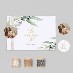 Faire-part Mariage Champêtre^Planet cards Olivier Doré