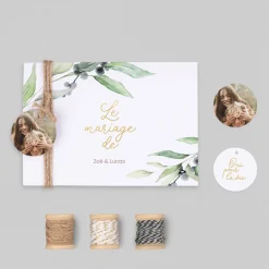 Faire-part Mariage Champêtre^Planet cards Olivier Doré