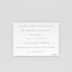 Carte Invitation Noces D'or | Carte Invitation Noces D'or^Planet cards Or Et Champagne