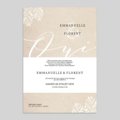 Faire-part Mariage Champêtre | Gamme Complète^Planet cards Oui Et Feuilles