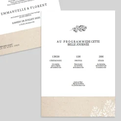Faire-part Mariage Champêtre | Gamme Complète^Planet cards Oui Et Feuilles