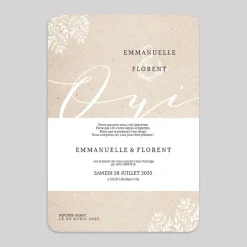 Faire-part Mariage Champêtre | Gamme Complète^Planet cards Oui Et Feuilles
