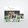 Carte Remerciement Mariage Champêtre^Planet cards Oui Fleuri